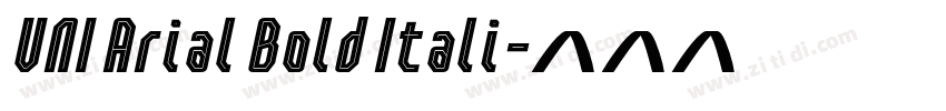VNI Arial Bold Itali字体转换